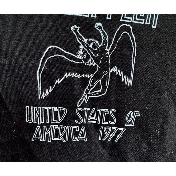 NWOT Led Zeppelin T Shirt  18M Months Black United States America 1977 T… - Picture 6 of 11